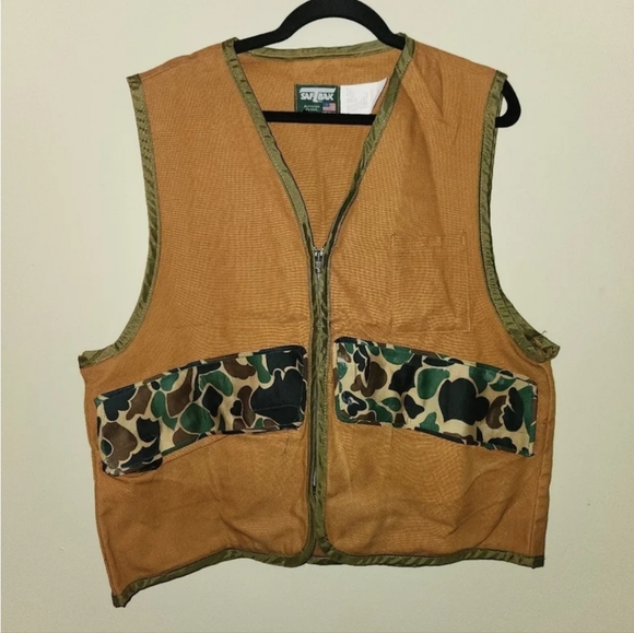 Vintage fishing vest made in USA Large